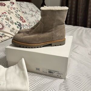Vince suede fur lined boots